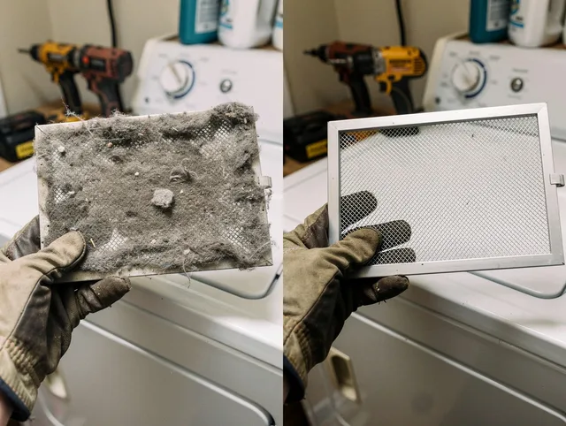 Professional lint trap cleaning by Plainfield Dryer Vent Cleaning in Plainfield