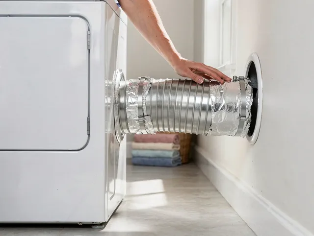 Professional dryer vent hose installation by Plainfield Dryer Vent Cleaning in Plainfield