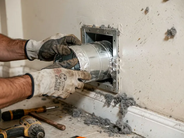 Professional dryer vent repair and installation by Plainfield Dryer Vent Cleaning in Plainfield