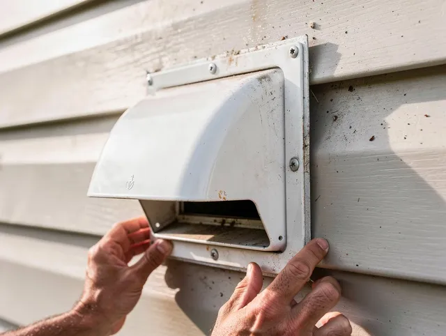 Plainfield Dryer Vent Cleaning technician delivering thorough residential dryer vent cleaning service in Plainfield